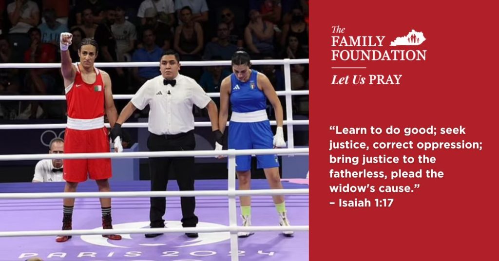 Let Us Pray: Boxing Injustice at the Olympics - The Family Foundation ...